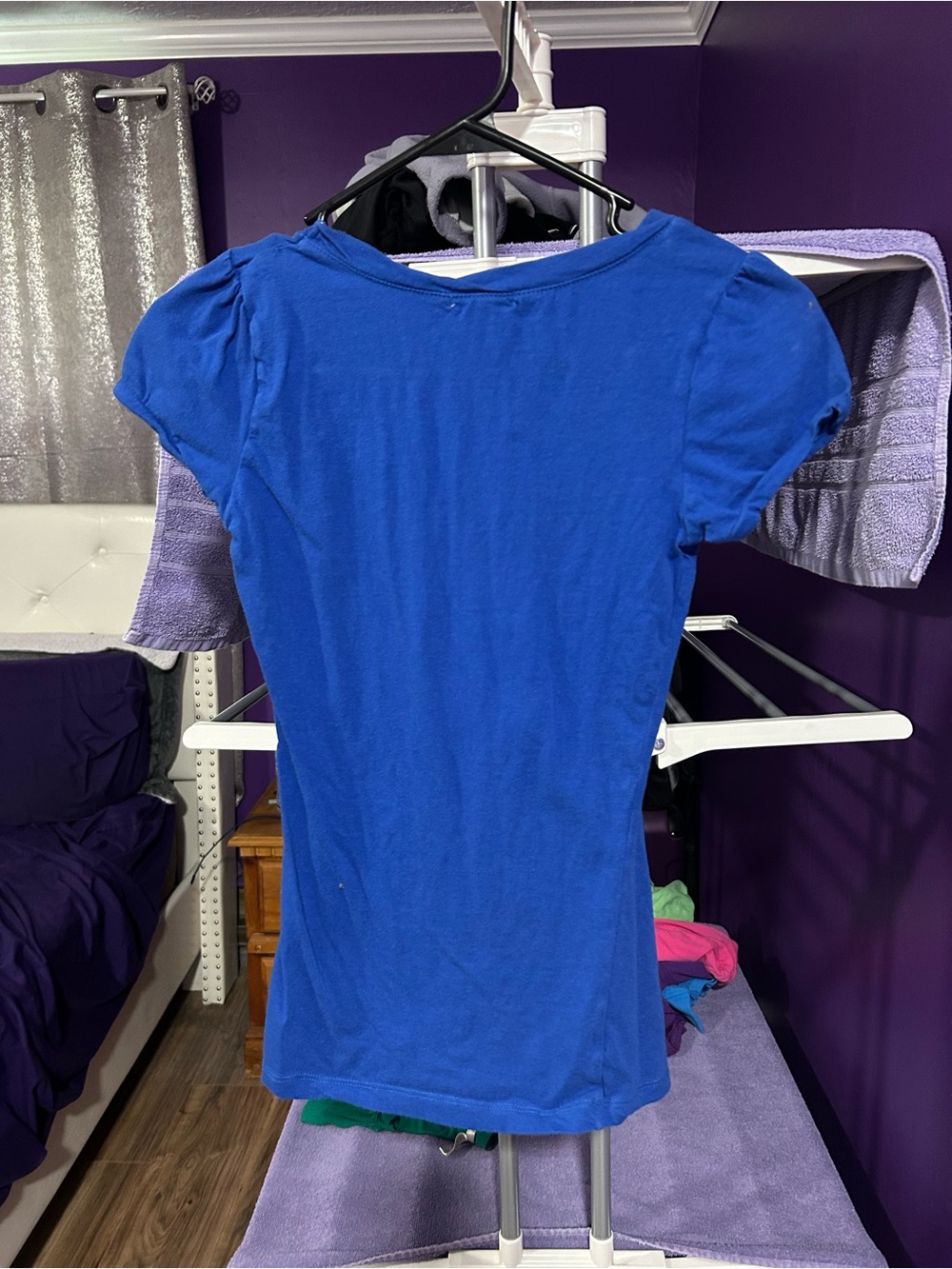 Lot of 8 Vintage Y2K Ruched Stretchy Scoop Neck Baby Tee Ambiance Size Small - Picture 9 of 16